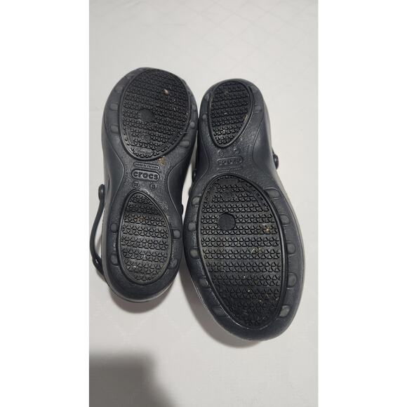 Crocs Mercy Work Clog Womens 8 Black Slip Resistant Slip On Comfort Shoe 10876 - Picture 7 of 8
